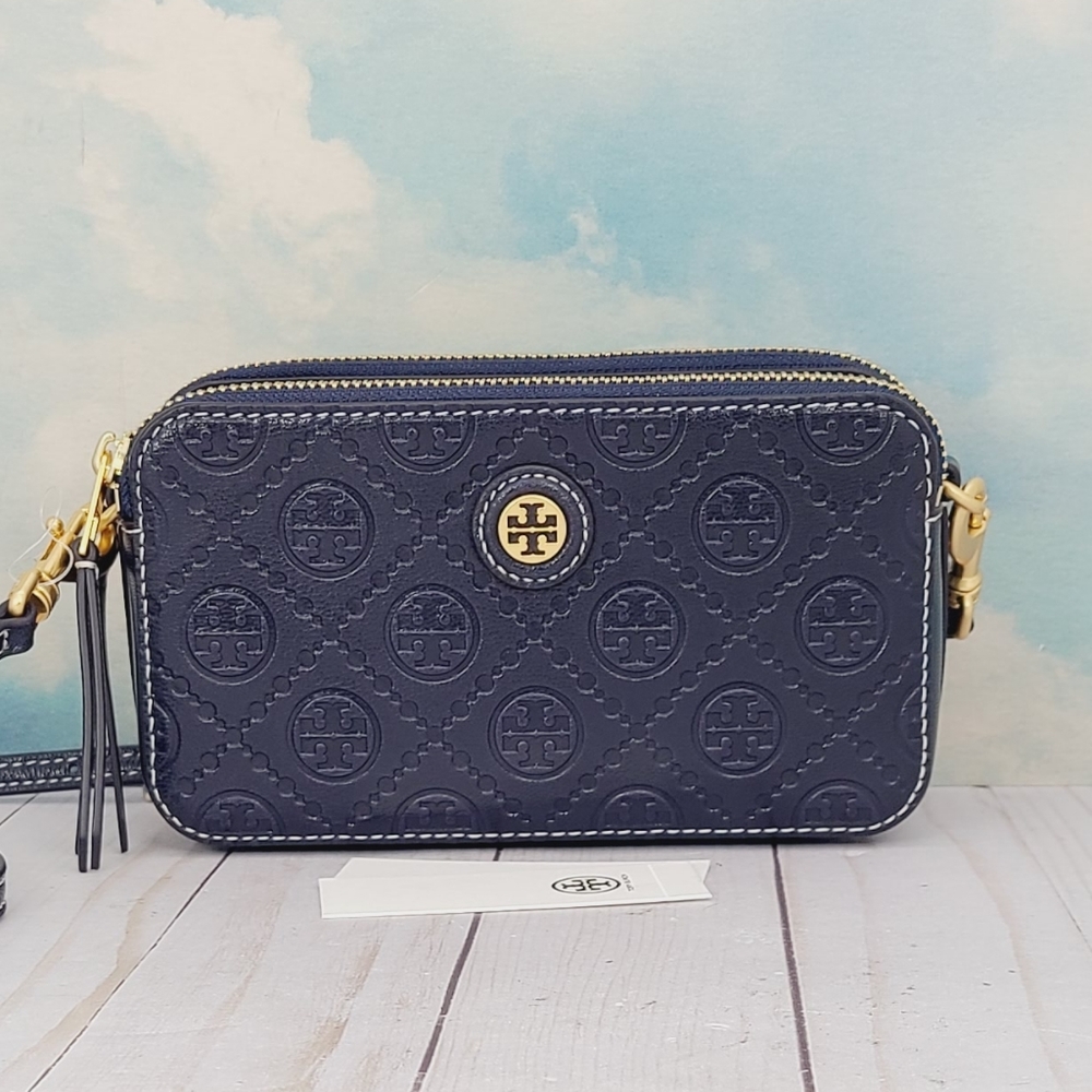 Tory Burch T Monogram Double Zip Mini Bag